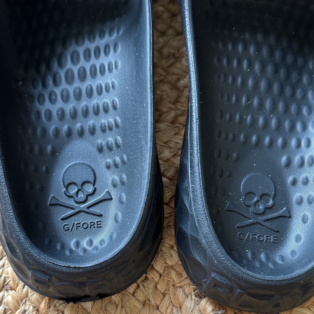 Mens G/Fore Black Slide Sandals - Picture 2 of 3